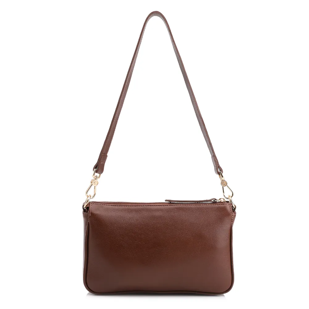Bolsa Transversal Couro Marrom - imagem 3