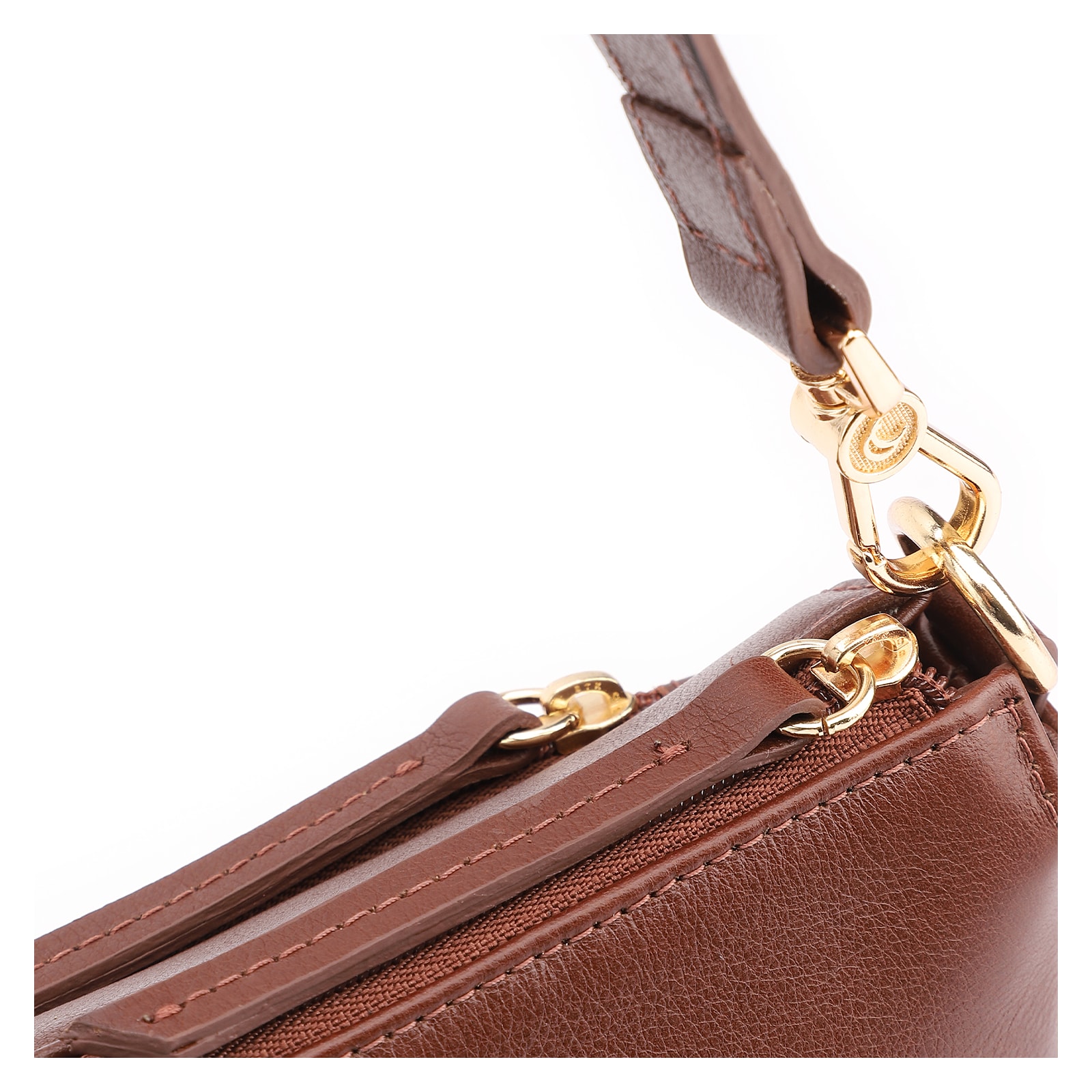 Bolsa Transversal Couro Marrom