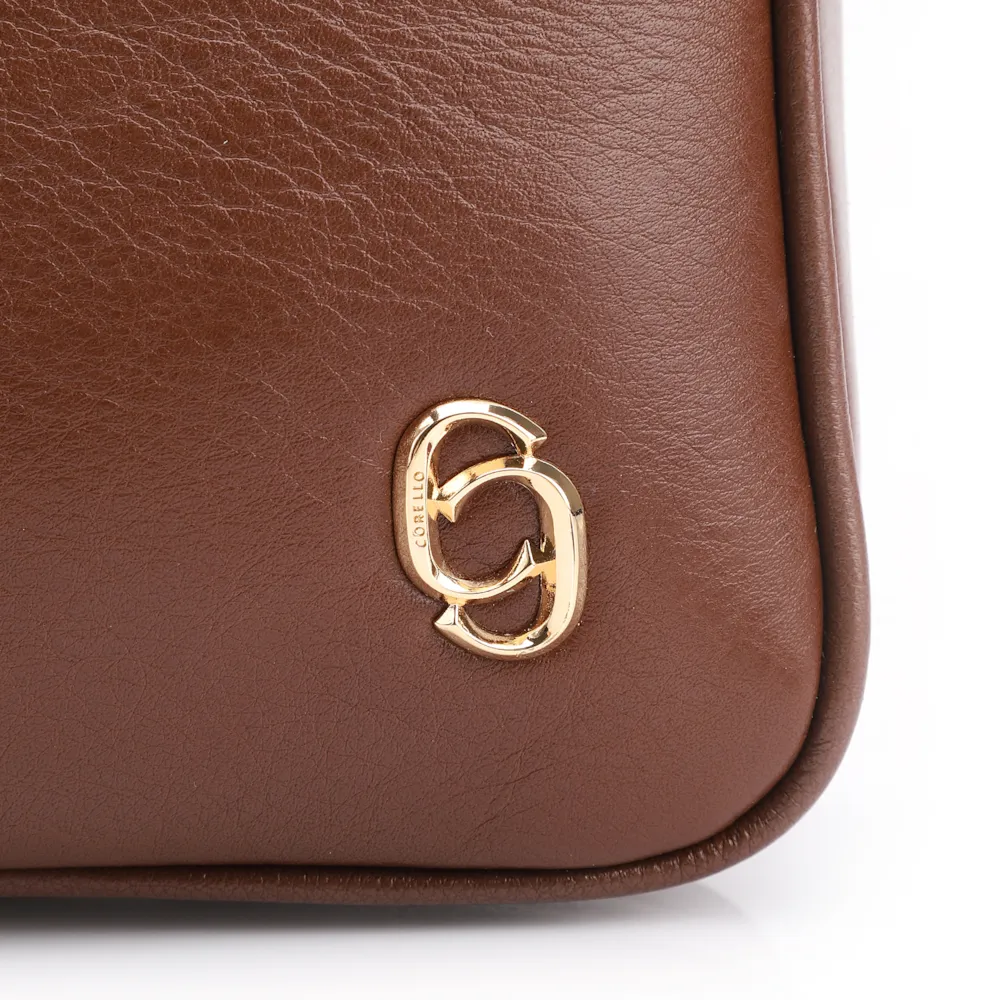 Bolsa Transversal Couro Marrom - imagem 6