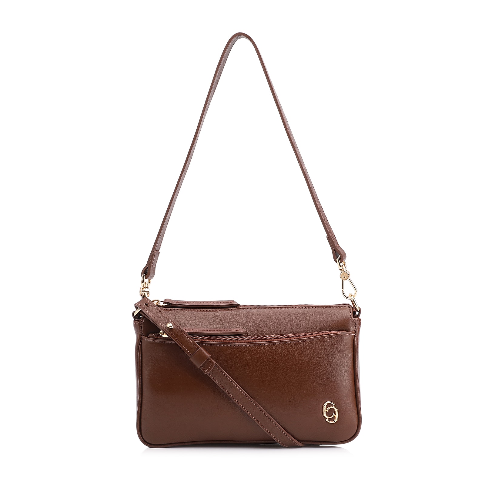 Bolsa Transversal Couro Marrom