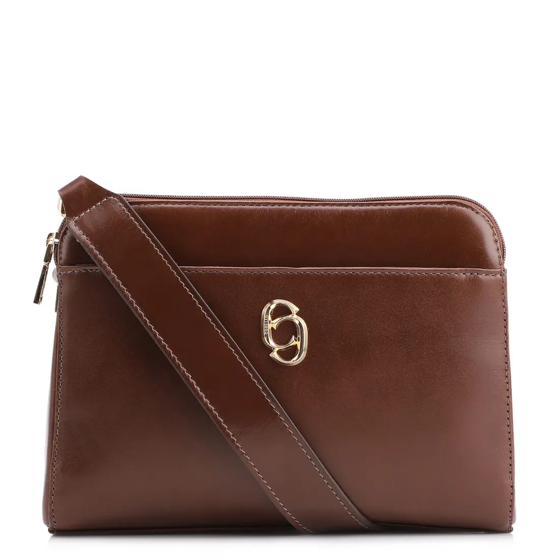 Bolsa Transversal Couro Marrom