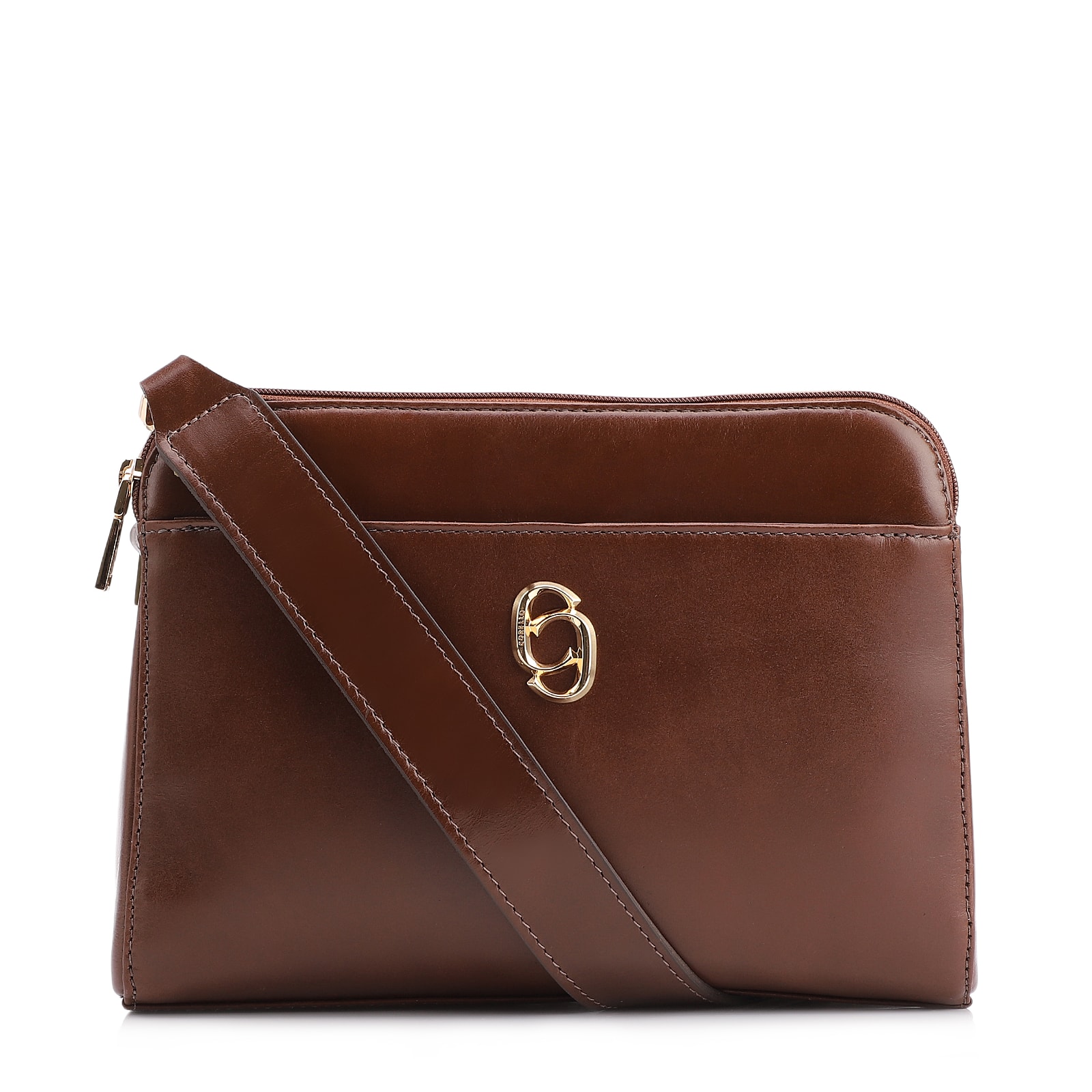Bolsa Transversal Couro Marrom