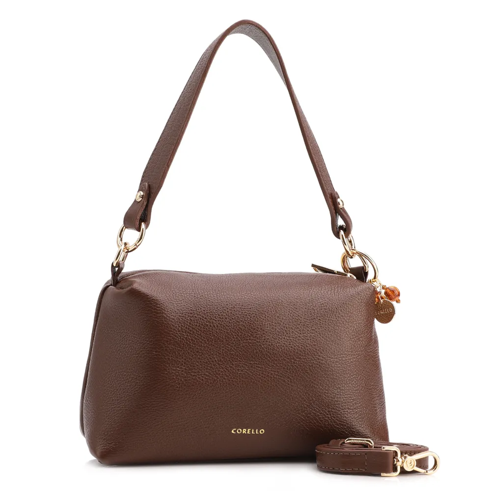 Bolsa Transversal Couro Marrom - imagem 3