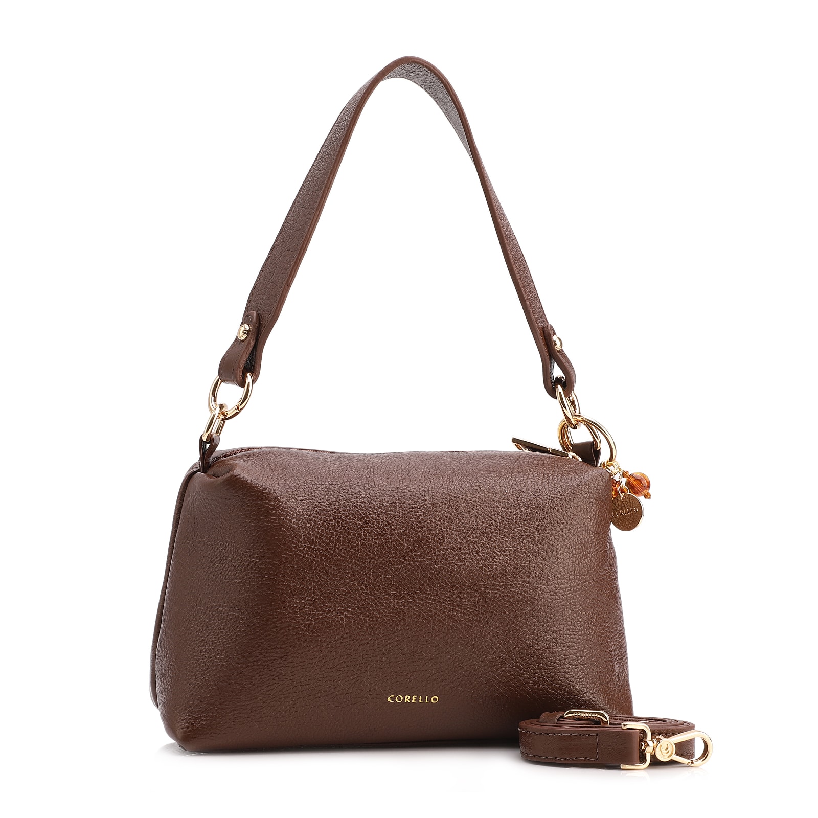 Bolsa Transversal Couro Marrom