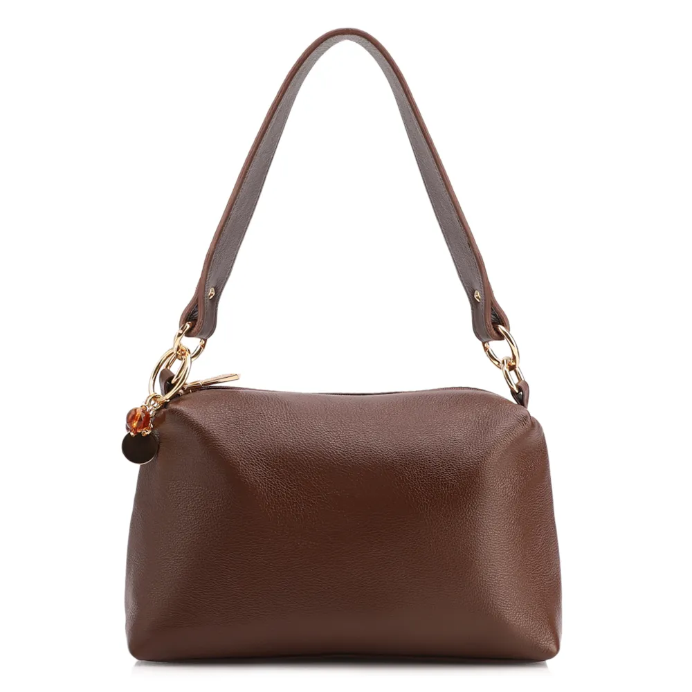 Bolsa Transversal Couro Marrom - imagem 4