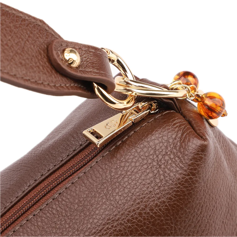 Bolsa Transversal Couro Marrom - imagem 6