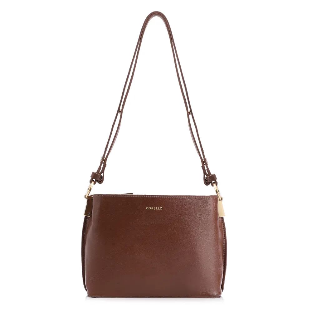 Bolsa Transversal Couro Marrom