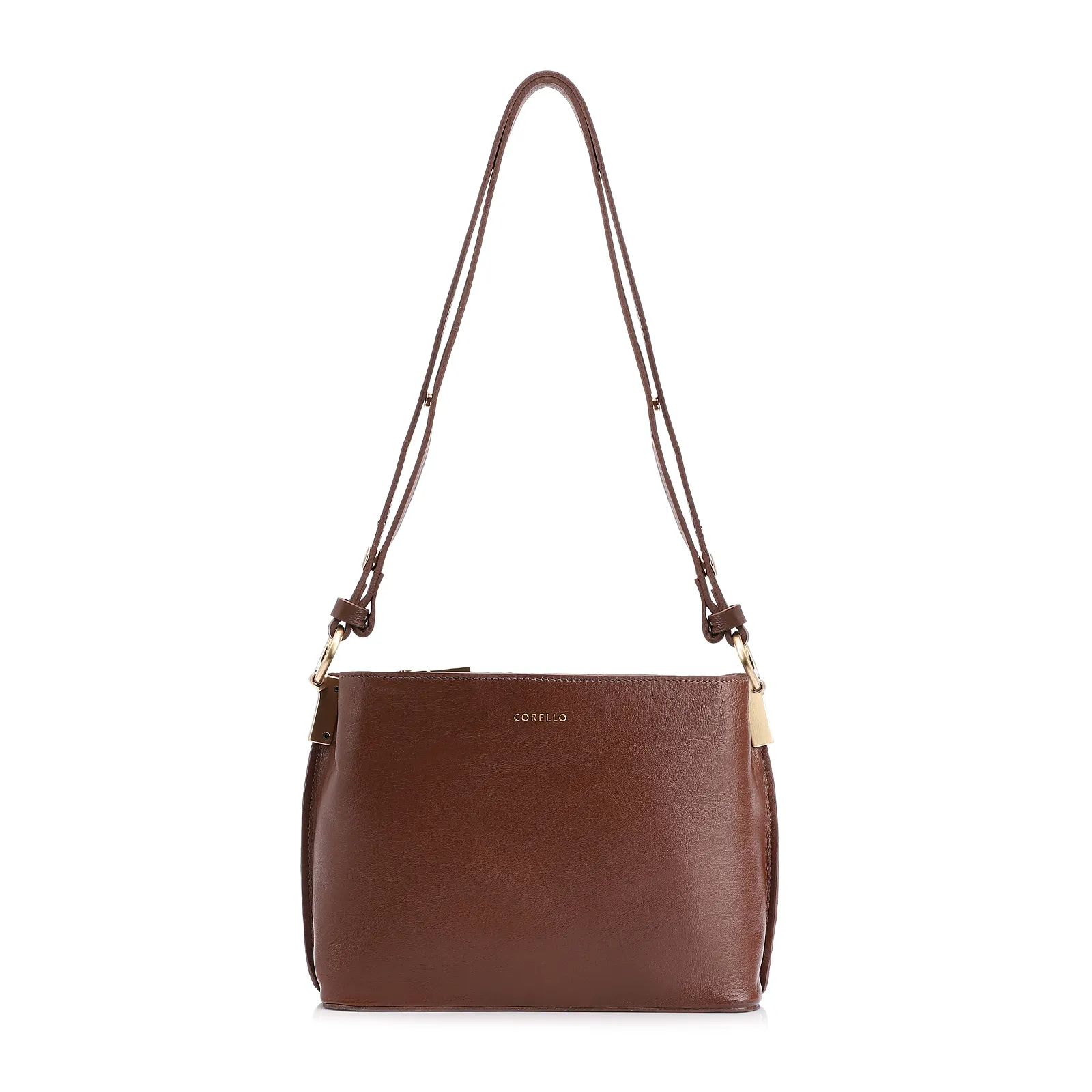 Bolsa Transversal Couro Marrom