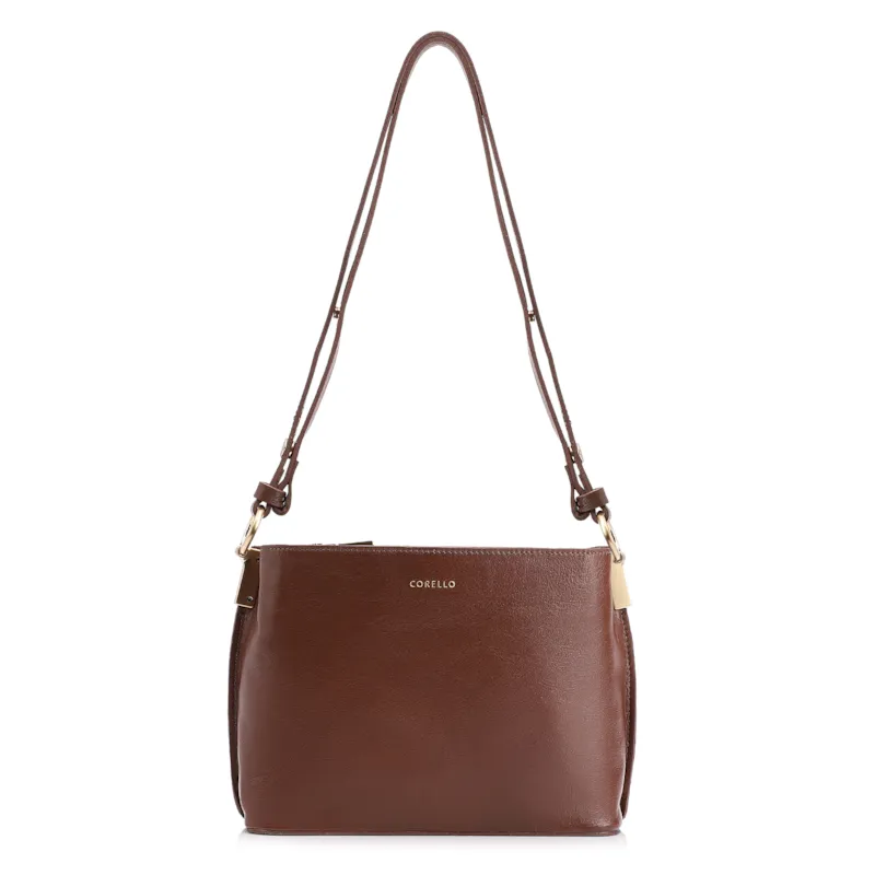 Bolsa Transversal Couro Marrom