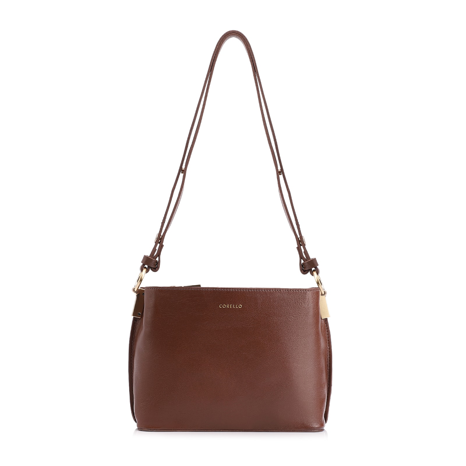 Bolsa Transversal Couro Marrom