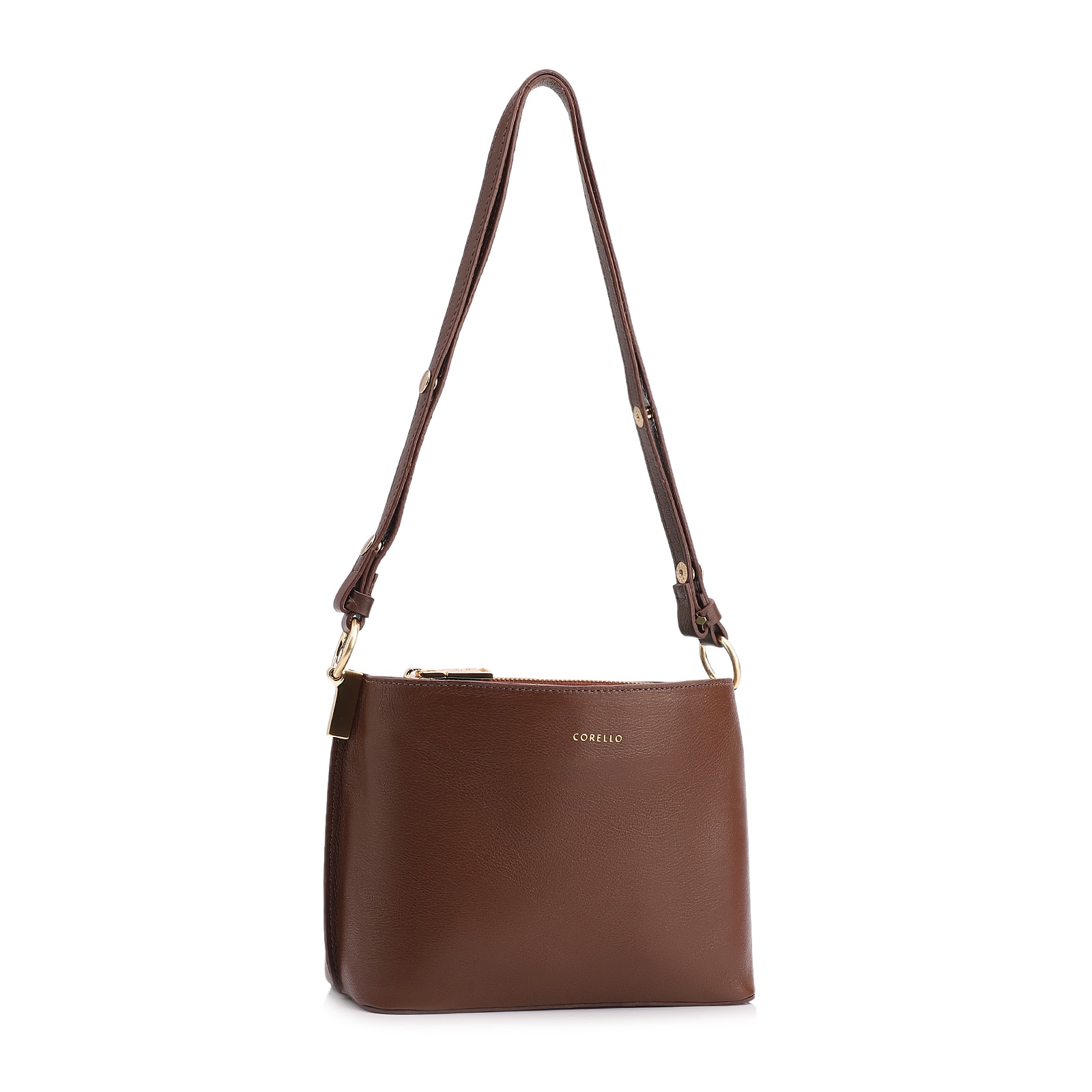 Bolsa Transversal Couro Marrom