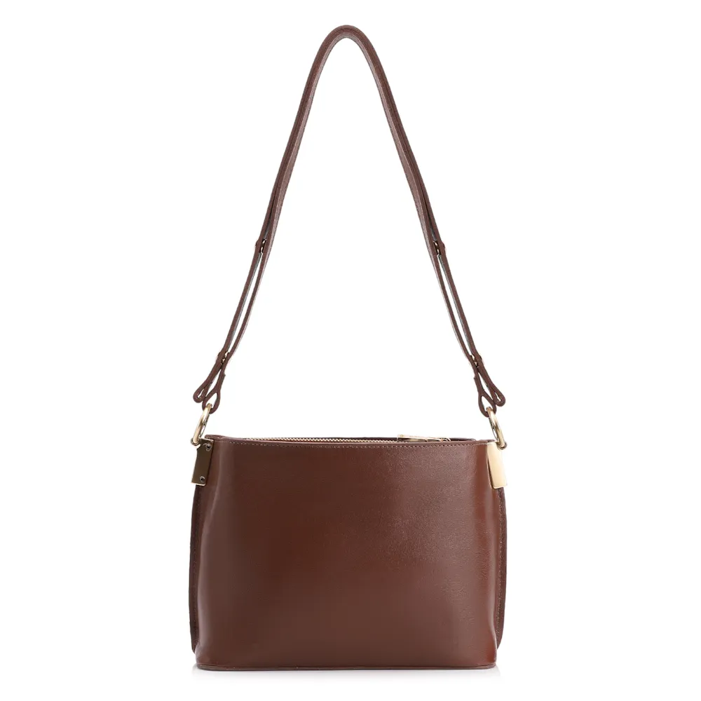 Bolsa Transversal Couro Marrom - imagem 4