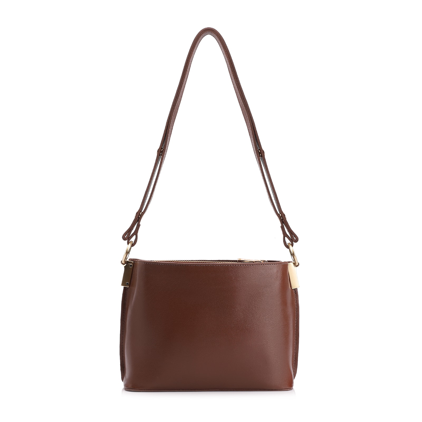 Bolsa Transversal Couro Marrom