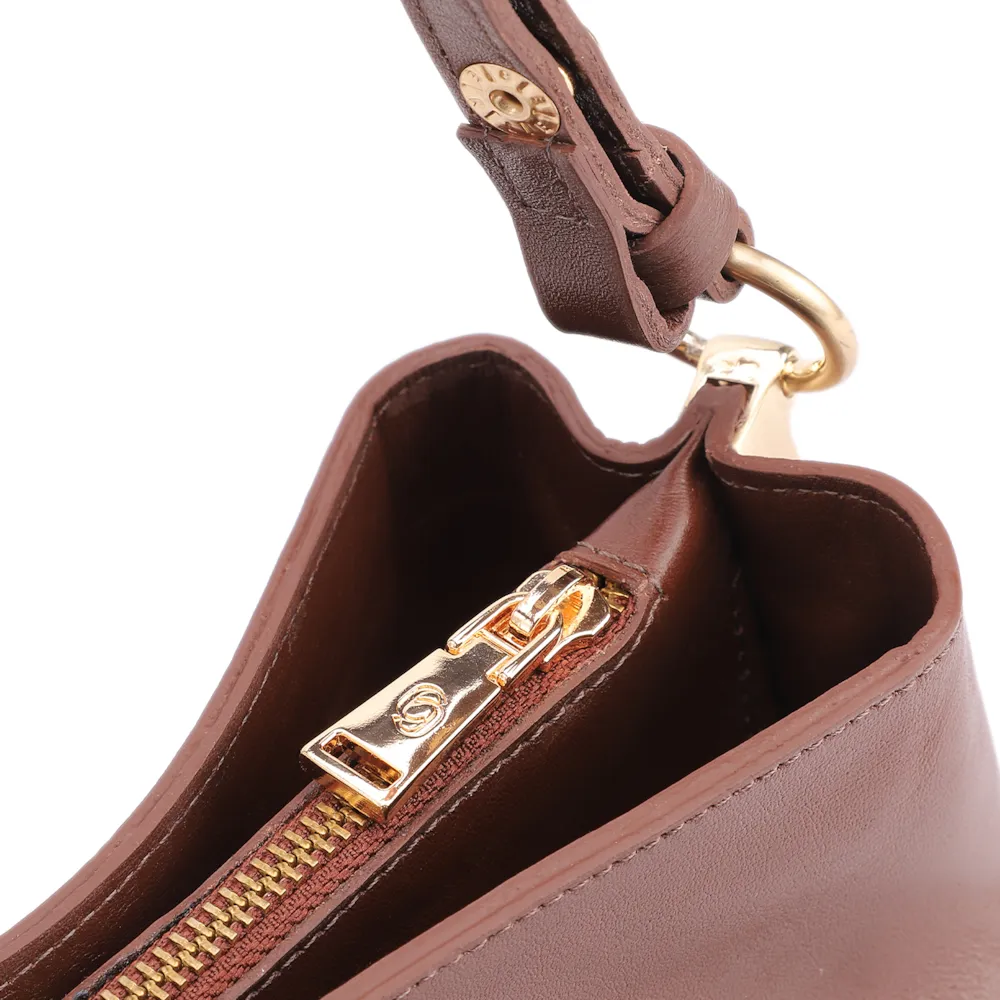 Bolsa Transversal Couro Marrom - imagem 6