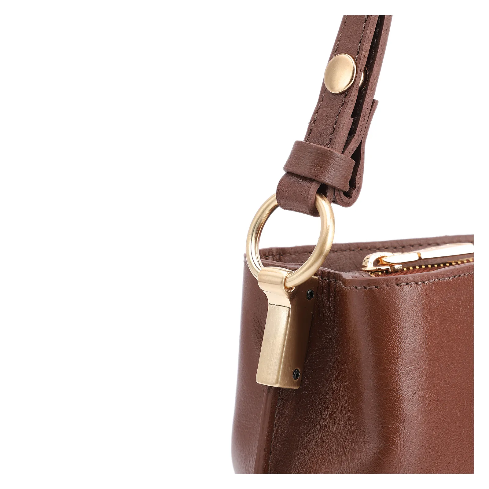 Bolsa Transversal Couro Marrom