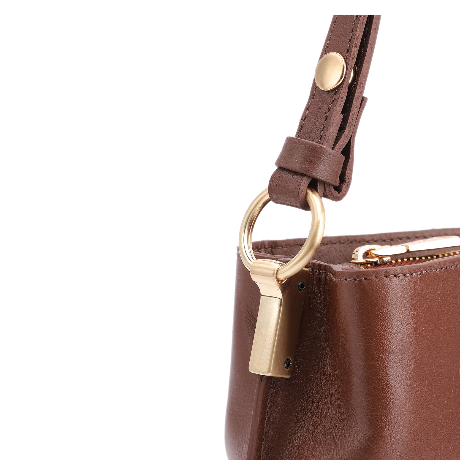 Bolsa Transversal Couro Marrom