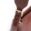 Bolsa Transversal Couro Marrom/Alça Alt Tramado Marrom - imagem 6