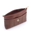 Bolsa Transversal Couro Marrom/Alt Tramado Marrom - imagem 4