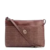 Bolsa Transversal Couro Marrom/Alt Tramado Marrom - imagem 1