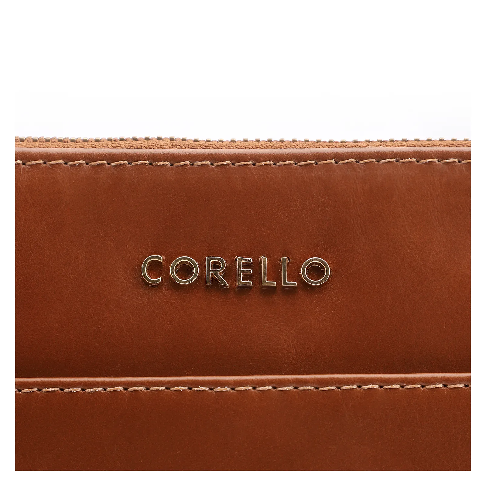 Bolsa Transversal Couro Marrom Claro