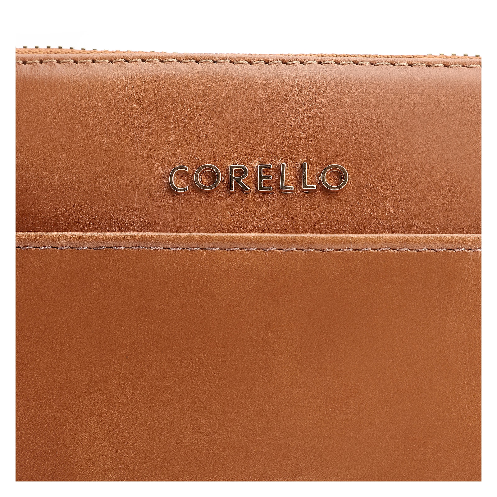 Bolsa Transversal Couro Marrom Claro
