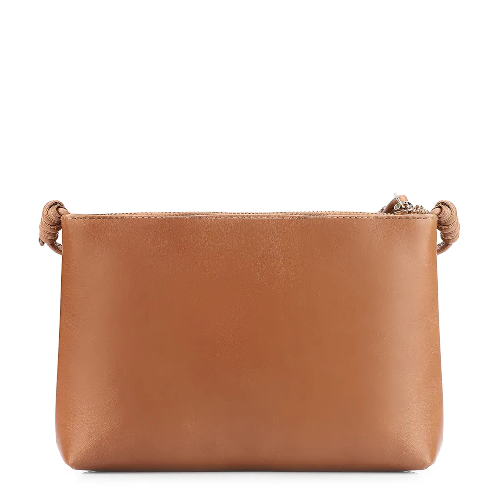 Bolsa Transversal Couro Marrom Claro - imagem 3