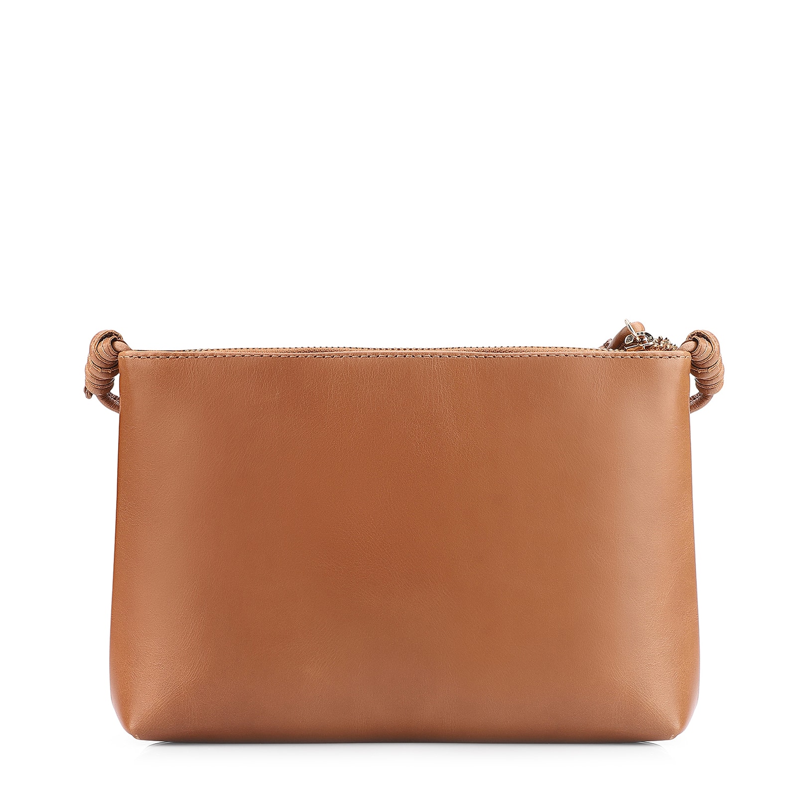 Bolsa Transversal Couro Marrom Claro