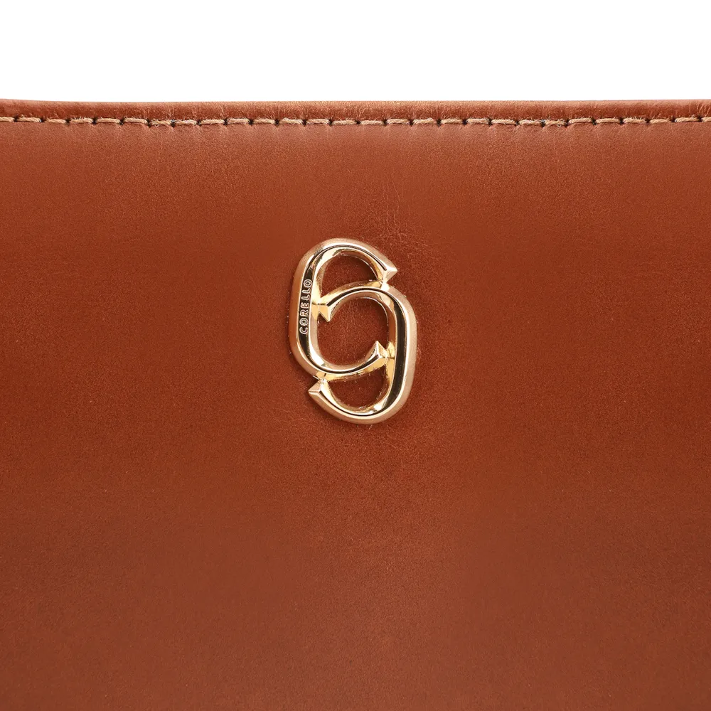Bolsa Transversal Couro Marrom Claro - imagem 4