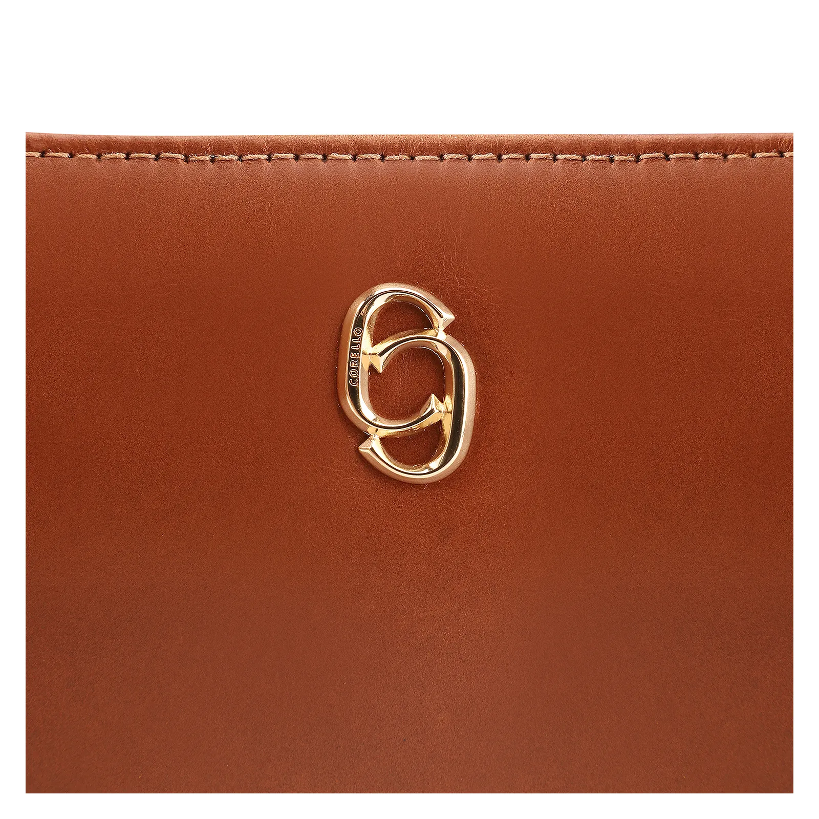 Bolsa Transversal Couro Marrom Claro