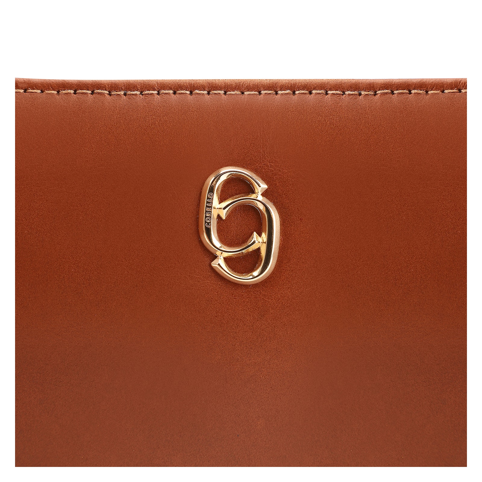 Bolsa Transversal Couro Marrom Claro