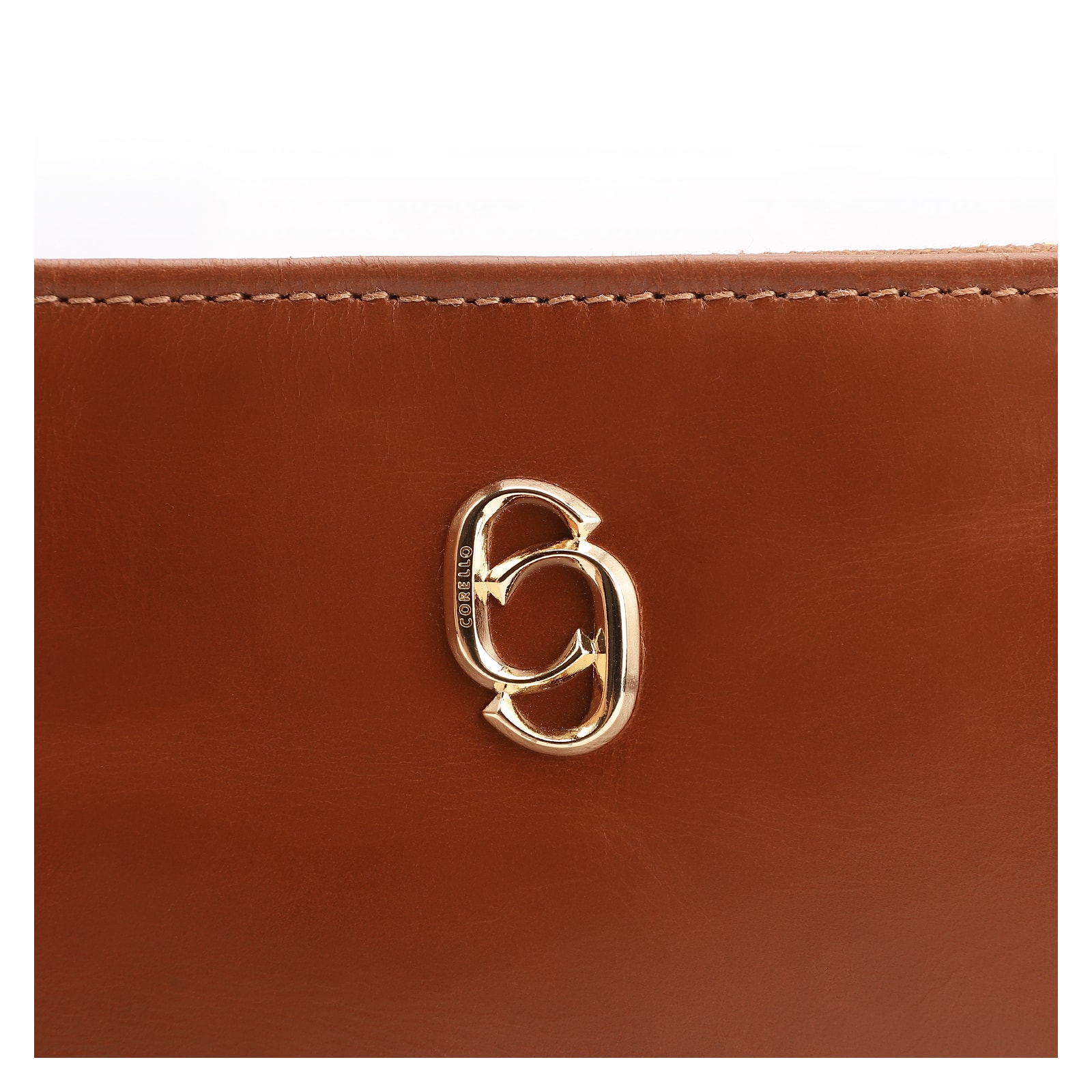 Bolsa Transversal Couro Marrom Claro