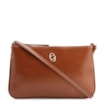 Bolsa Transversal Couro Marrom Claro - imagem 1
