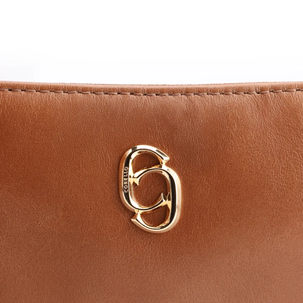 Bolsa Transversal Couro Marrom Claro - imagem 6