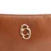 Bolsa Transversal Couro Marrom Claro - imagem 6