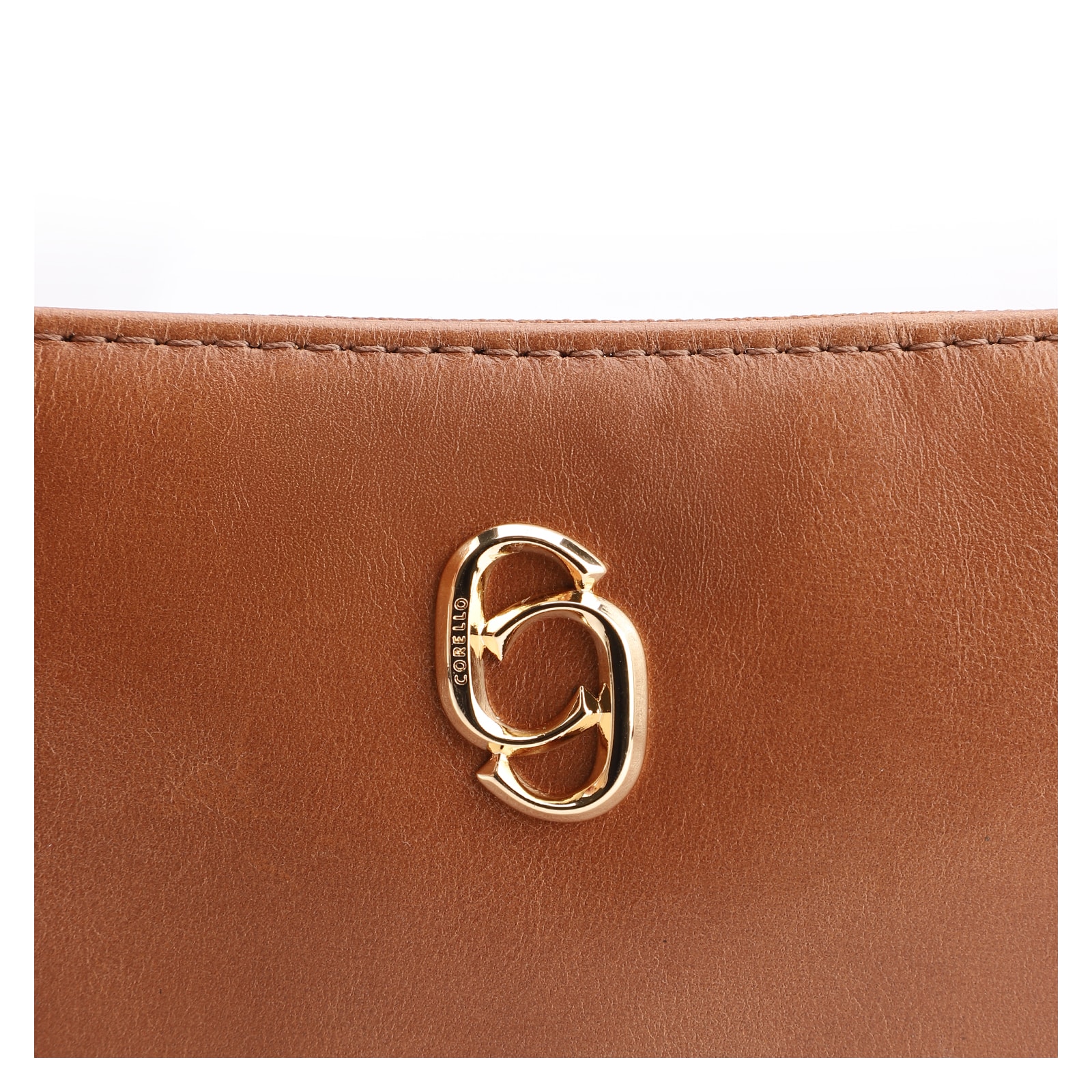 Bolsa Transversal Couro Marrom Claro