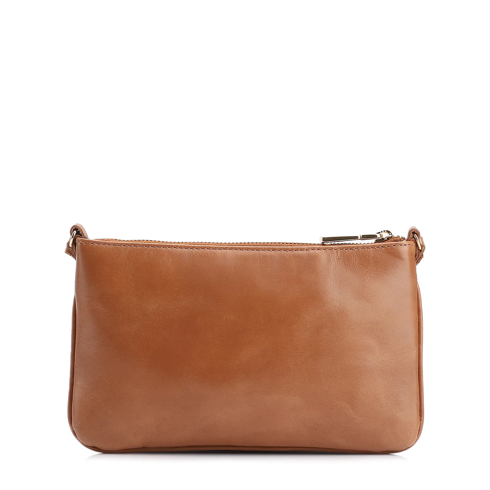 Bolsa Transversal Couro Marrom Claro