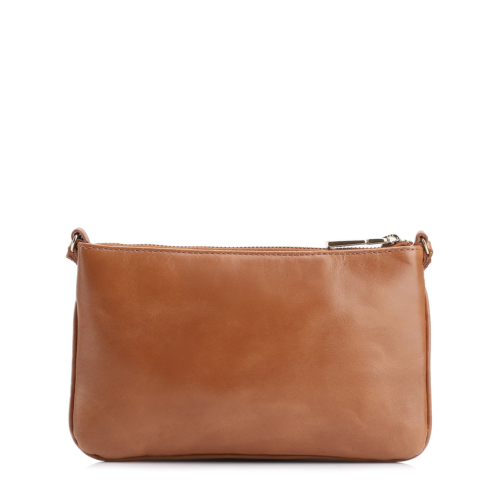 Bolsa Transversal Couro Marrom Claro