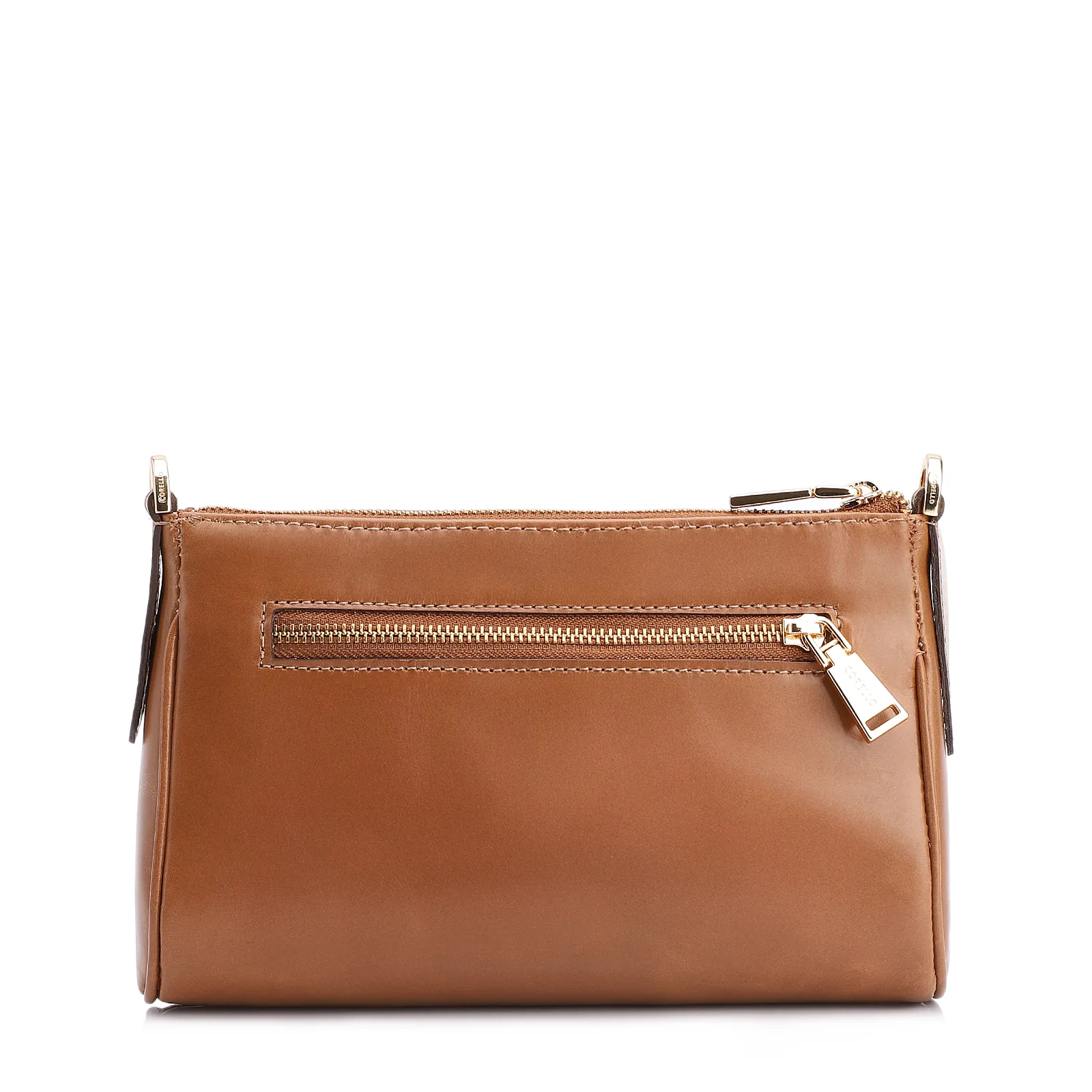 Bolsa Transversal Couro Marrom Claro