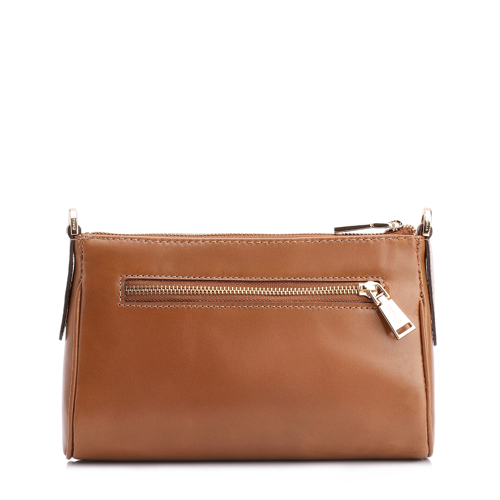 Bolsa Transversal Couro Marrom Claro