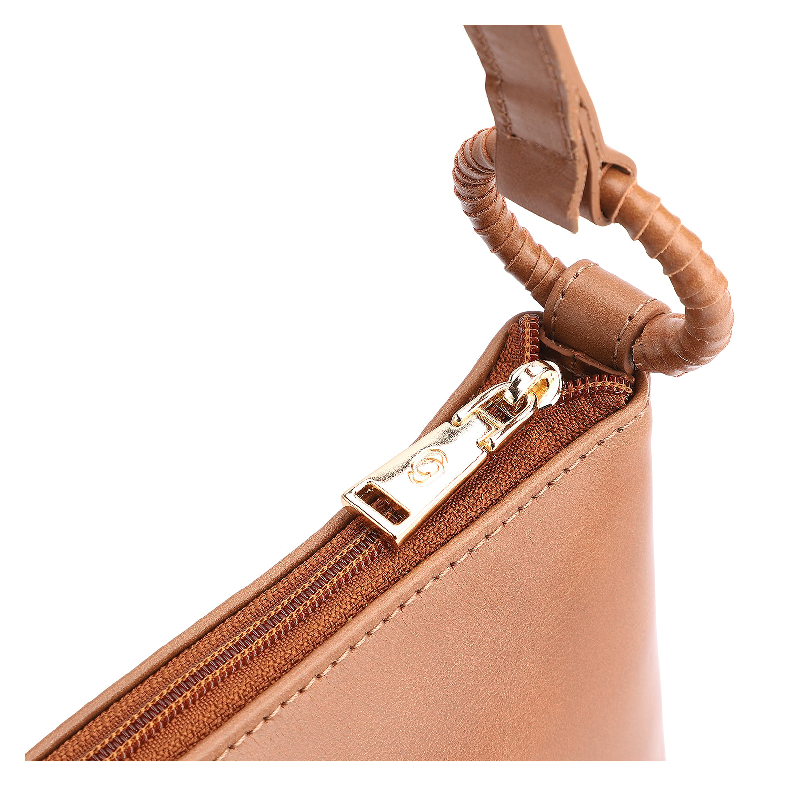 Bolsa Transversal Couro Marrom Claro