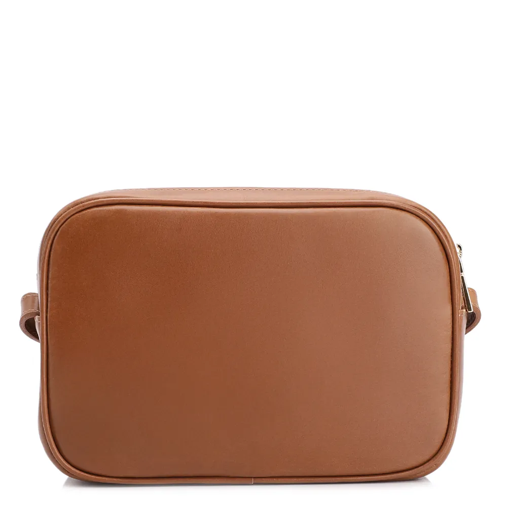 Bolsa Transversal Couro Marrom Claro - imagem 4
