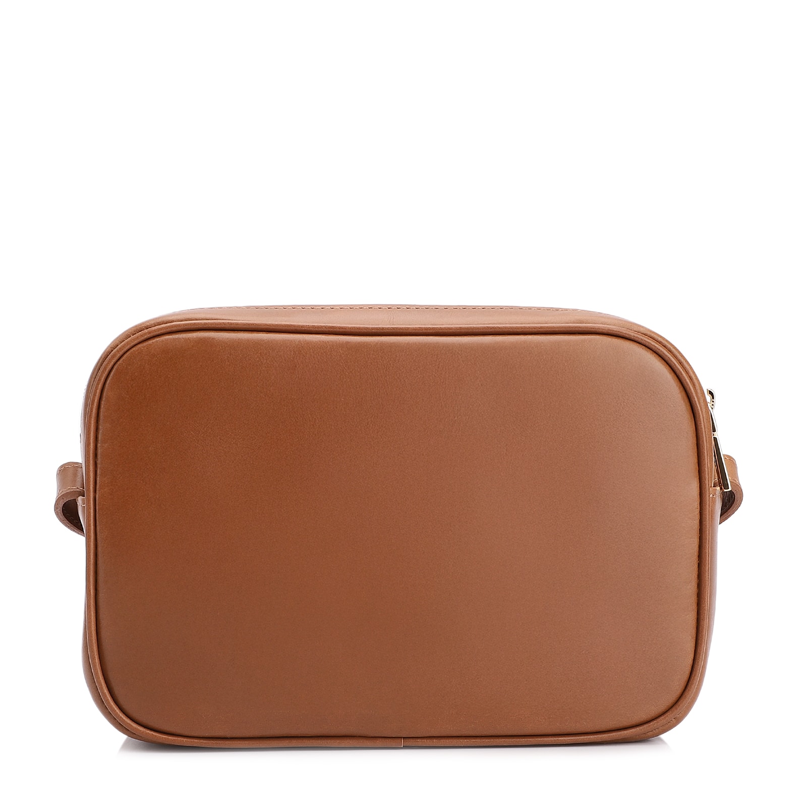 Bolsa Transversal Couro Marrom Claro