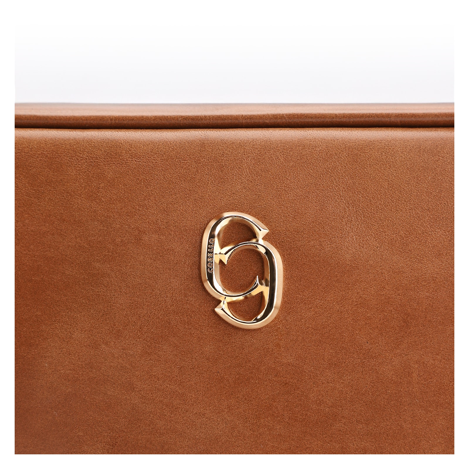 Bolsa Transversal Couro Marrom Claro
