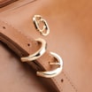 Bolsa Transversal Couro Marrom Claro - imagem 8
