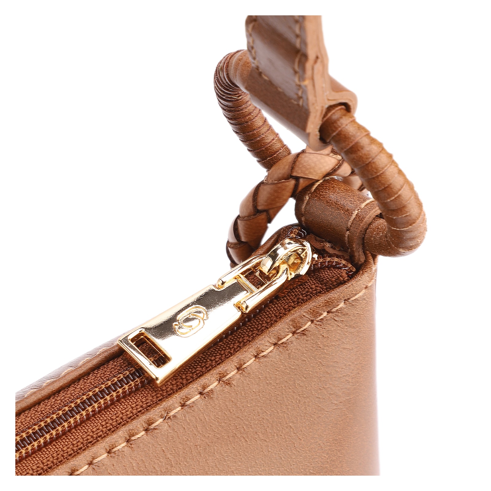 Bolsa Transversal Couro Marrom Claro