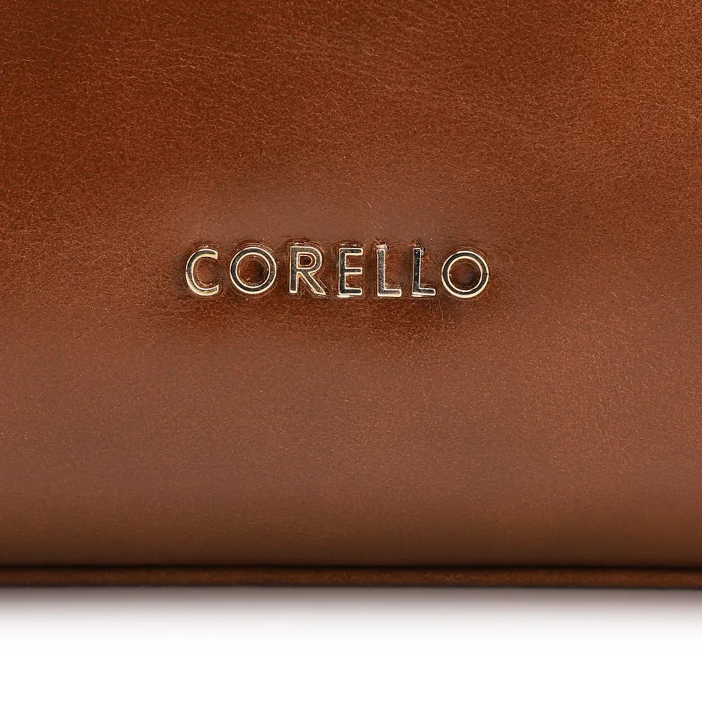  Bolsa Transversal Couro Marrom Claro - imagem 6