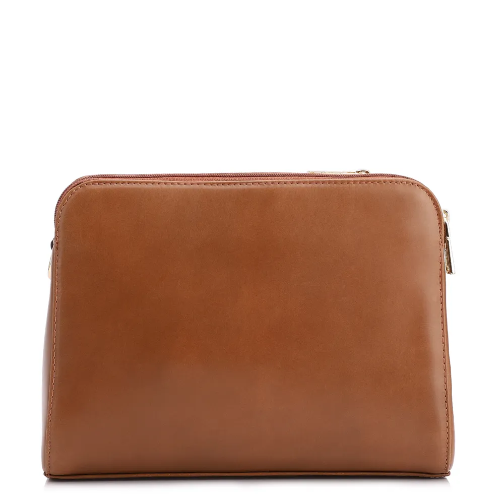 Bolsa Transversal Couro Marrom Claro - imagem 3