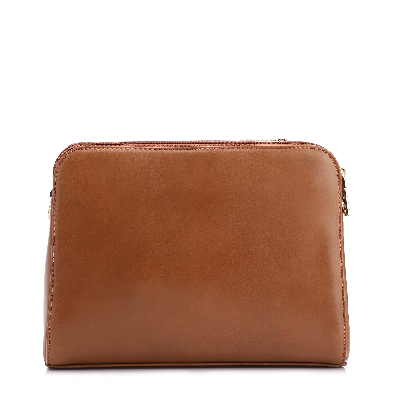 Bolsa Transversal Couro Marrom Claro