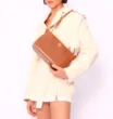 Bolsa Transversal Couro Marrom Claro - imagem 13