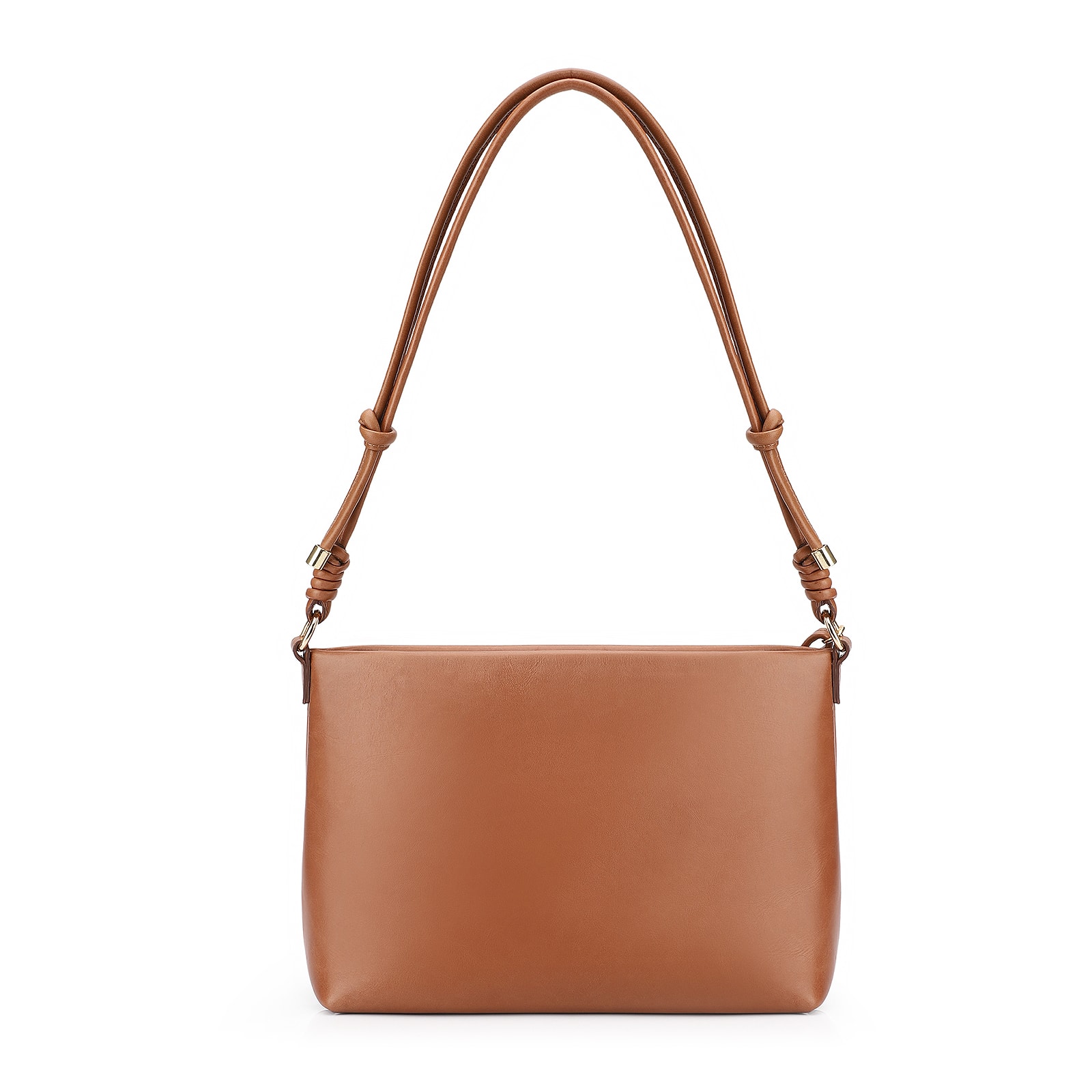 Bolsa Transversal Couro Marrom Claro